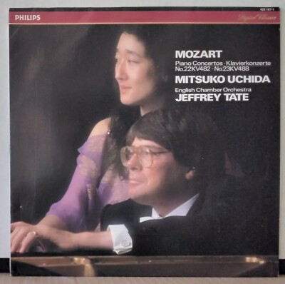 PHILIPS 420 187-1 NETHERLANDS MOZART, UCHIDA, TATE - PIANO CONCERTOS 22 & 23 LP