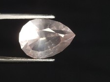 Rose Quartz Hand Cut Pear Natural Loose Gemstone 6 ct. 14.2x10.2 mm