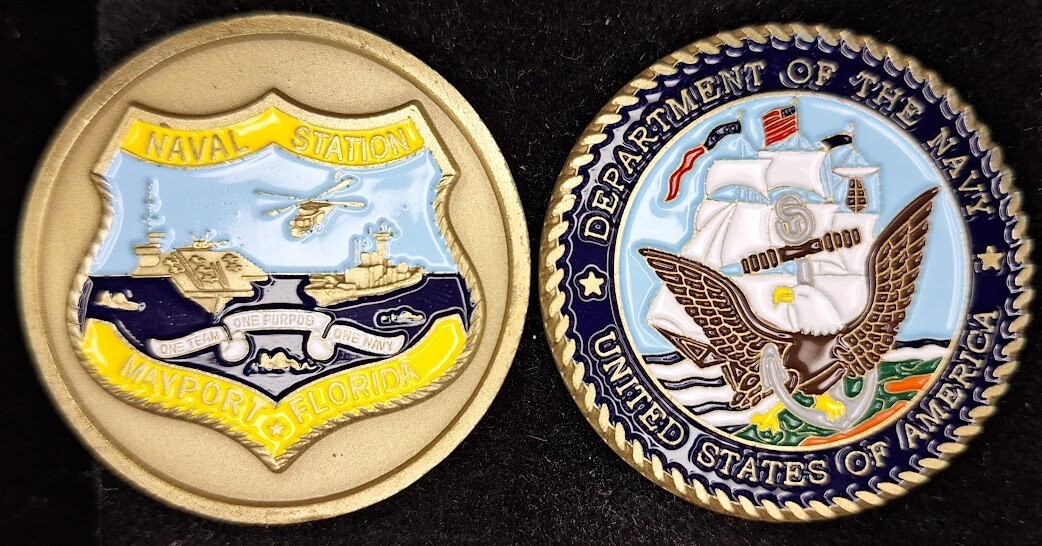 Naval Station Mayport Florida - Navy Challenge Coin
