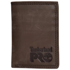 Timberland Pro Men's Pullman Wallet Tri-Fold Genuine Leather