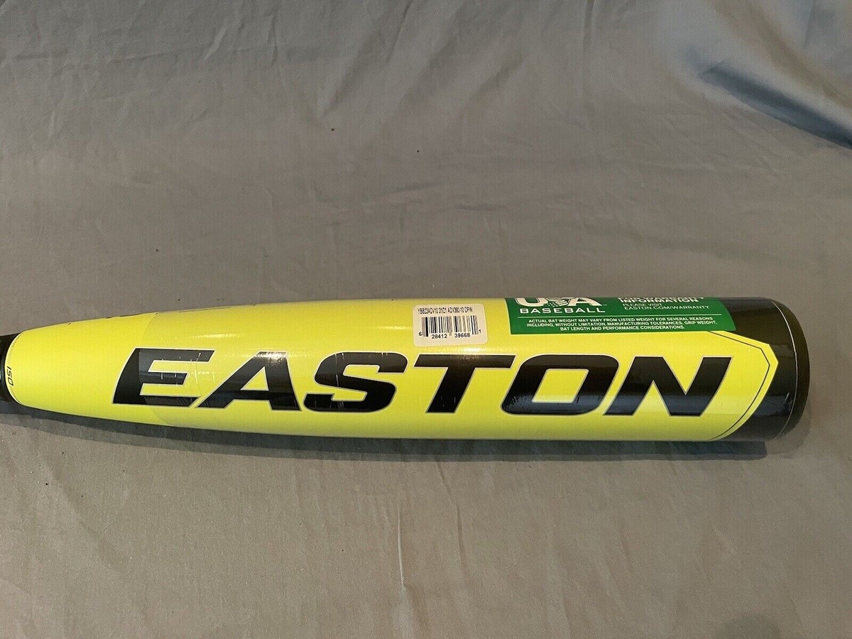 Batte Baseball Easton ADV 360 USA – 31" / 21 Oz (-10) – Composite, Jaune