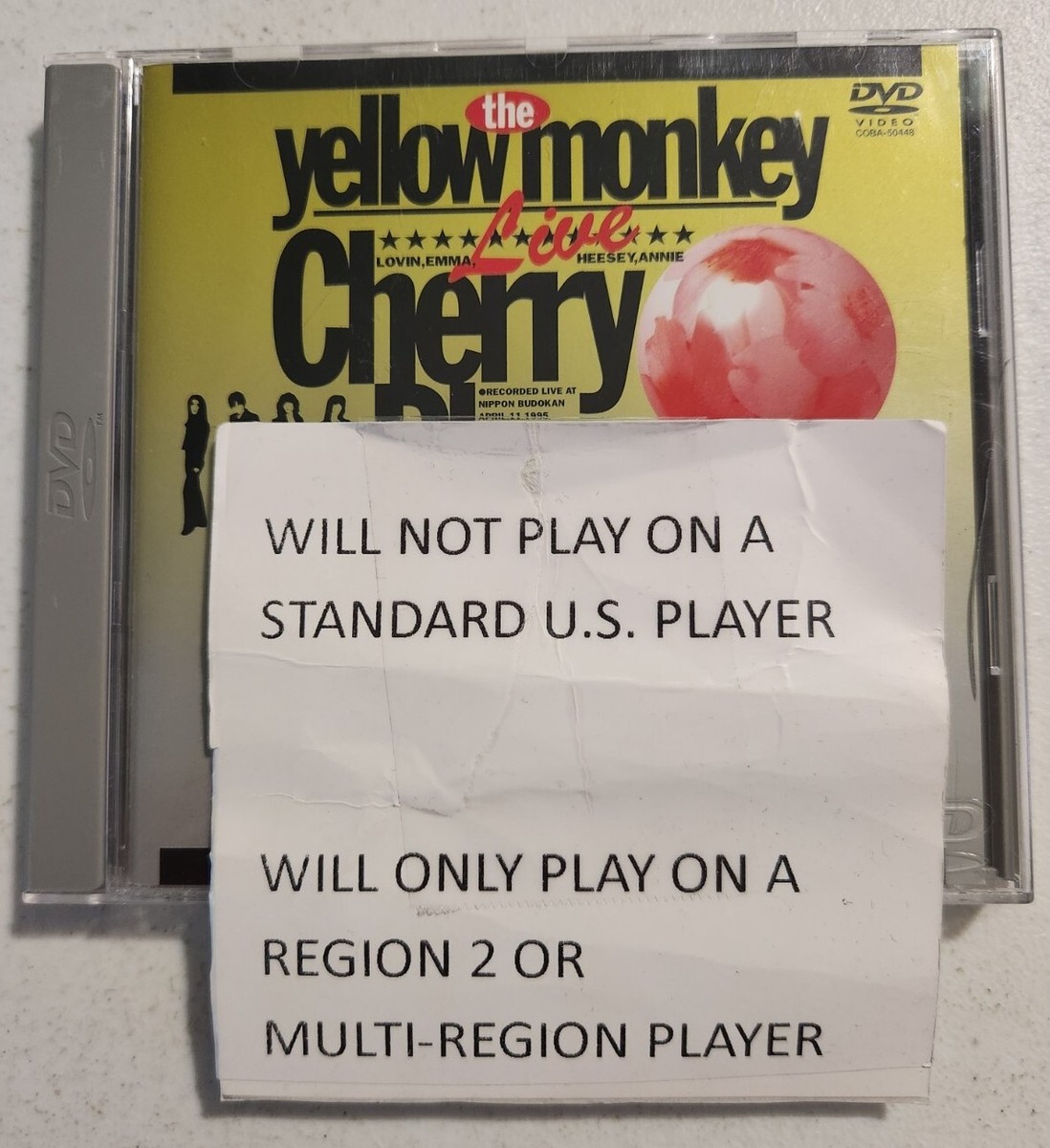 Cherry Blossom Revolution by The Yellow Monkey (DVD, 2000) REGION  