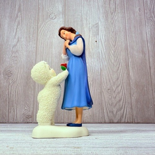 Department 56 Disney Princess Snowbabies "A Rose For Belle" Figurine statue - Picture 6 of 16