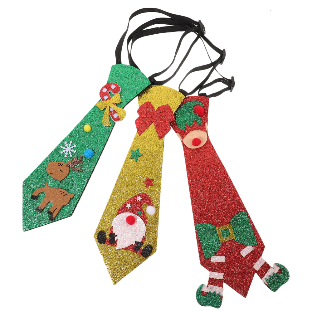 3 Funny Christmas Ties Santa, Snowman, ReindeerEM eBay