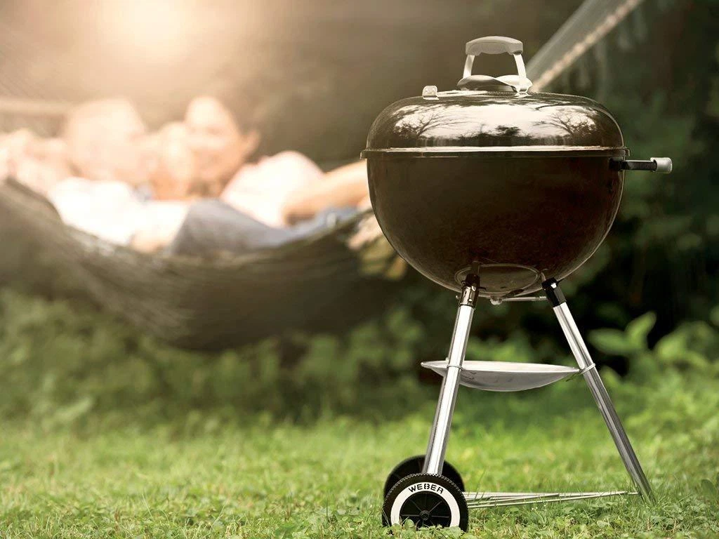 Charcoal grill with griddle top