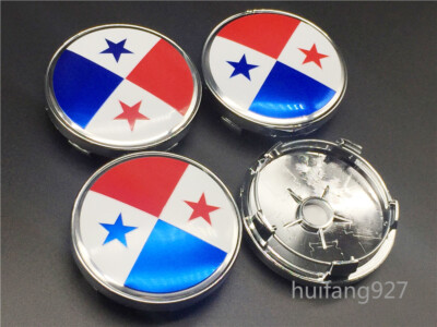 4x 60mm Auto Car Wheel Center Hub Caps Badge STAR Emblem Decal Sticker