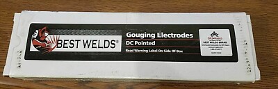BEST WELDS GOUGING ELECTRODES DC POINTS 22-053-003X  5/16 X 12''  ~  BOX OF 50