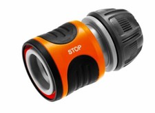 GARDENA 18213-20 Schlauchkuppung f&uuml;r 1/2" (13mm) oder 5/8" (15 mm) Wasserstop