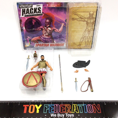 Vitruvian H.A.C.K.S Series 1 SPARTAN WARRIOR Sparta's Elite Action Figure - Open