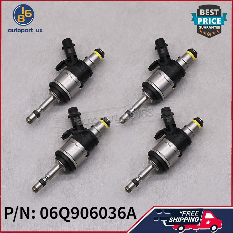 06Q906036A NEW 4PCS Fuel Injectors For Audi A4 Quattro A5 A6