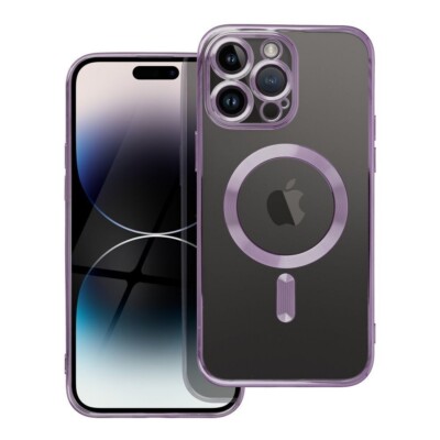 FÜR APPLE IPHONE 15 PRO  - ELECTRO MagSafe Kompatibel Case Tasche Hülle LILA