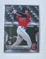 Steven Kwan RC 2022 Topps NOW #124 5/4/22 1st Walk-off Hit Cleveland Guardians