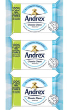Andrex Toilet Tissue Classic Clean Washlets Moist 36 Wipes x 3