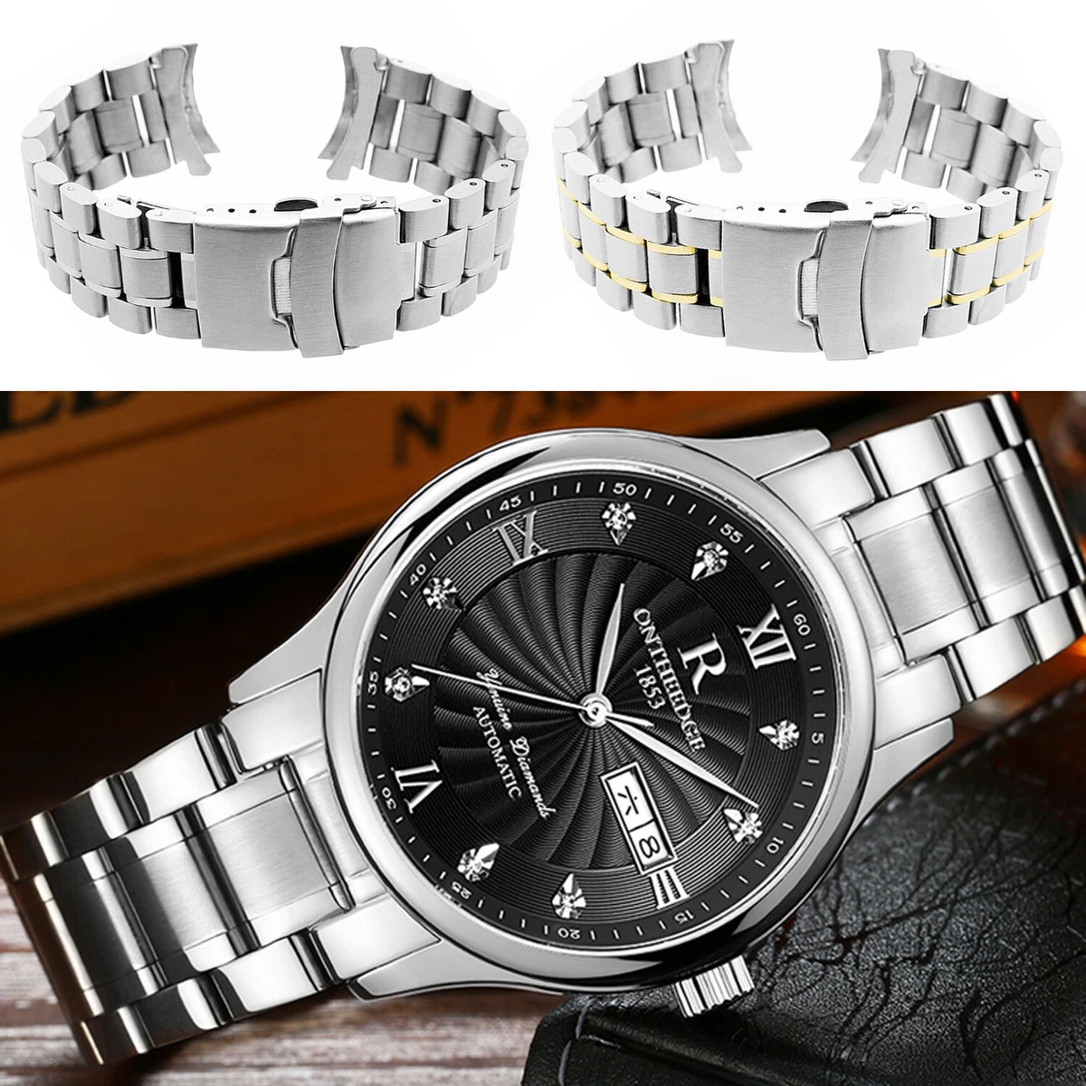 Metal clasp hotsell watch