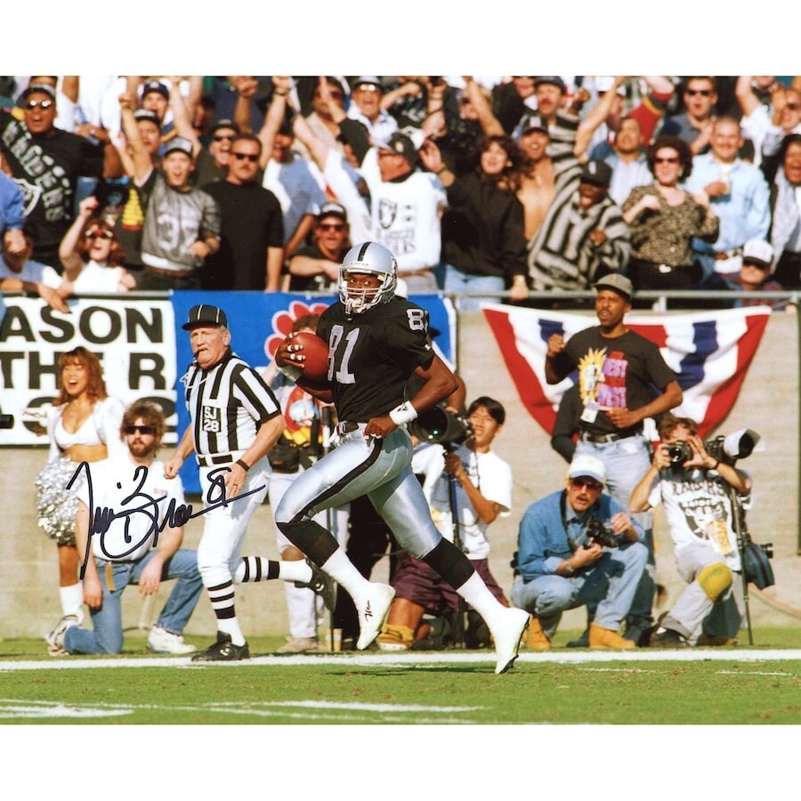Tim Brown Autographed Signed Las Vegas Raiders Fanatics Authentic 16" x 20" 