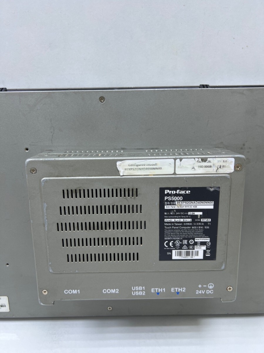 PRO-FACE PS5000/ PFXPS2GNAD40N0NN00 / SLIM PANEL PC ATOM W15 PRO-FACE PS5000/ PFXPS2GNAD40N0NN00 / SLIM PANEL PC ATOM W15