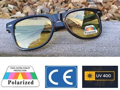 ENGINESS Polarised Anti Glare Driving Glasses Night Vision Yellow Lens Unisex HD