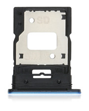 Replacement Dual Sim Card Tray Compatible For Xiaomi Mi 11 Lite Bubblegum Blue 