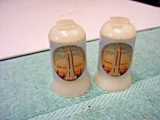 Vintage Plastic Salt & Pepper Set, Empire State Building, NYC, Woolworth
