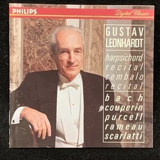 GUSTAV LEONHARDT - Harpsichord Recital - PHILIPS CD SOLID SILVER 1990