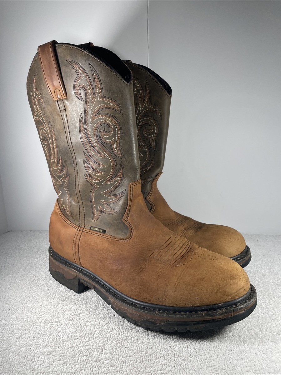 Laredo Western Cowboy Waterproof Boots Men SZ 10 Cheyenne 68112 Leather Hammer Laredo Men main image 3