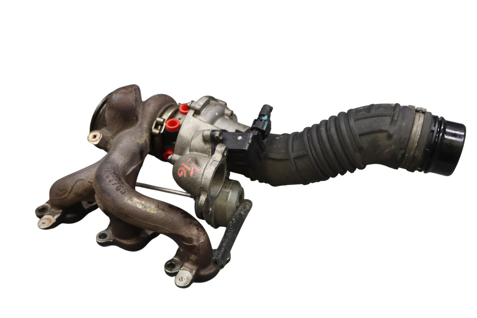 14-20 Maserati Ghibli Front Left Side Turbo Charger Turbocharger Manifold Oem