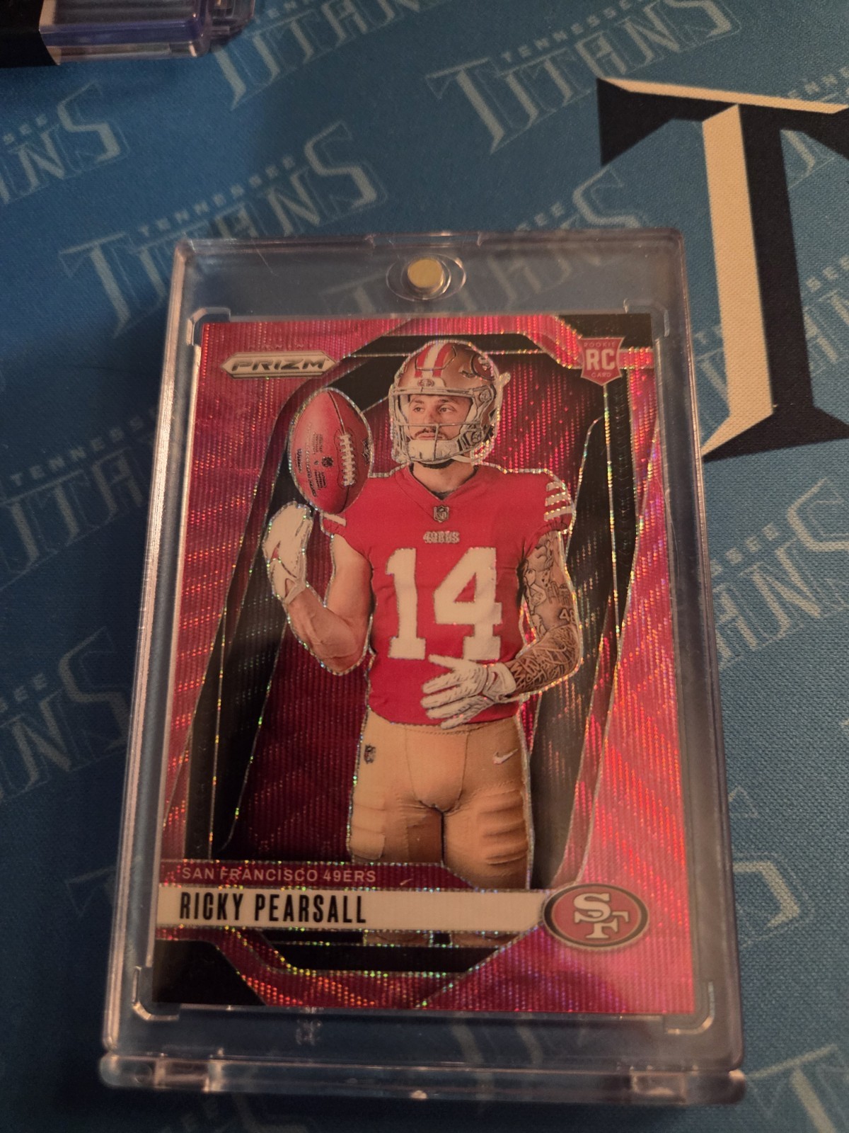 2024 PANINI PRIZM RICKY PEARSALL ROOKIE VARIATION PINK WAVE SP RC SF 49ers #34