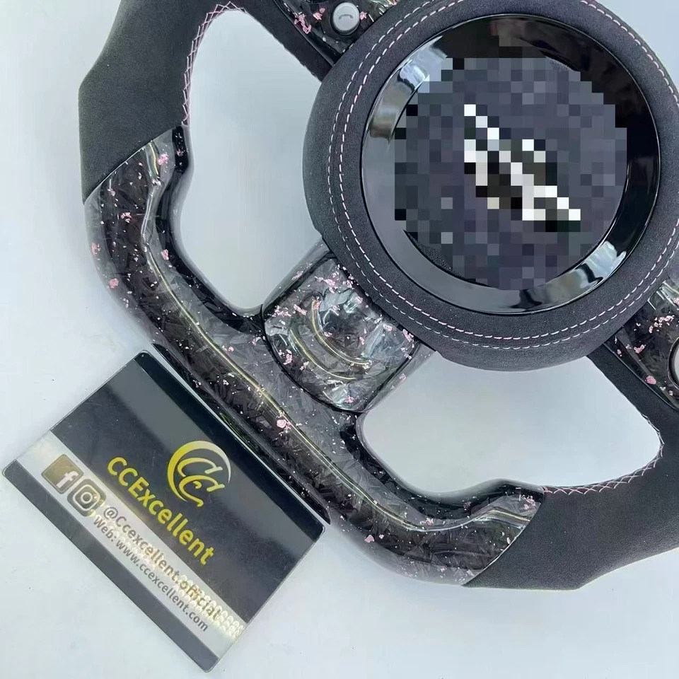 Volante de fibra de carbono real para 2007-2013 Mini Cooper R55 R56 R58 R59 S Mk2 - Imagem 3 de 4