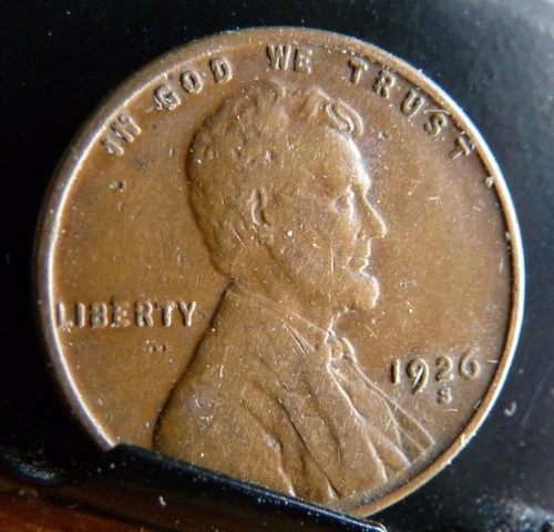 1926 S Lincoln Cent Penny - Fine Condition  #2