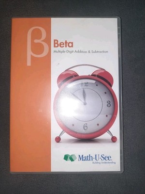 Math U-See Beta DVD Multiple Digit Addition & Subtraction Homeschool Math