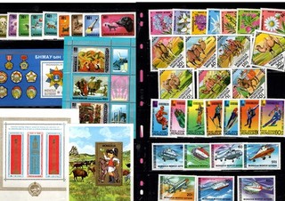 Mongolia six sets and 4 souvenir sheets all MNH (1321