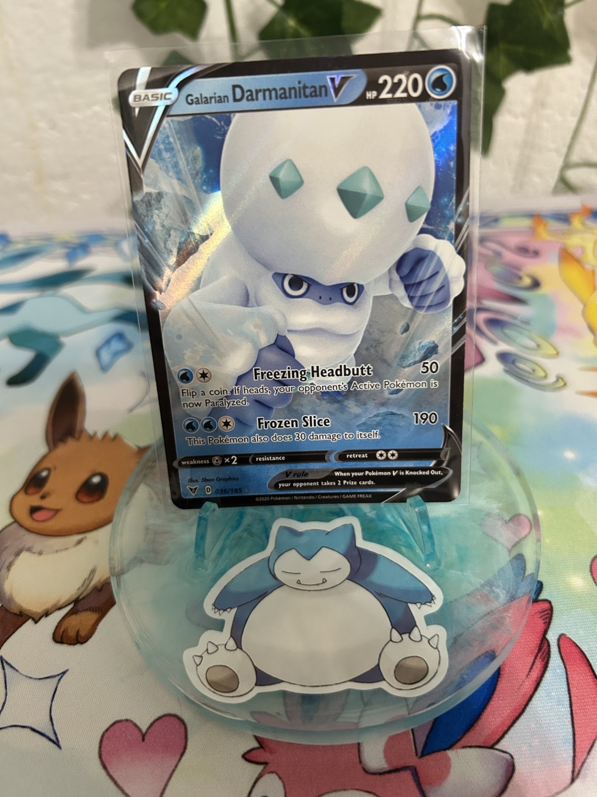 Galarian Darmanitan V 036/185 NM Pokemon Card