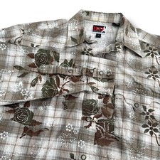 Brooks And Dunn Slim Men's M Pearl Snap Front Long Sleeve Western Shirt V6S7380
