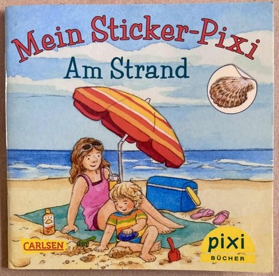 Pixi-Buch - Mein Sticker-Pixi - Am Strand (2124) (Sticker teilweise eingeklebt)
