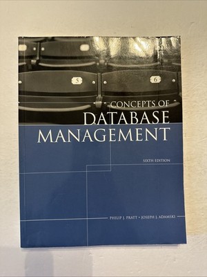 CONCEPTS OF DATABASE MANAGEMENT By Philip J Pratt Joseph J Adamski Good