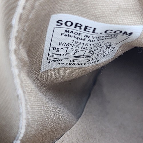 Sorel Women's Cate Lug Sole Chelsea Booties US 9 Tan Leather Pull-On Ankle Boot - Picture 11 of 11