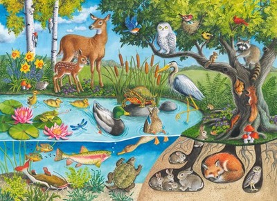 Ravensburger Animals Above & Below - Educational Toys for Kids - 60 Piece Jigsaw