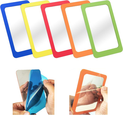 5 Pcs Small Mirrors for Kids Unbreakable Shatter Proof Mirror 6 x 4 Inches Round