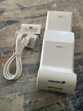 Fosmon Dual Controller Quick Charge  Station Battery Pack Xbox One S X - White