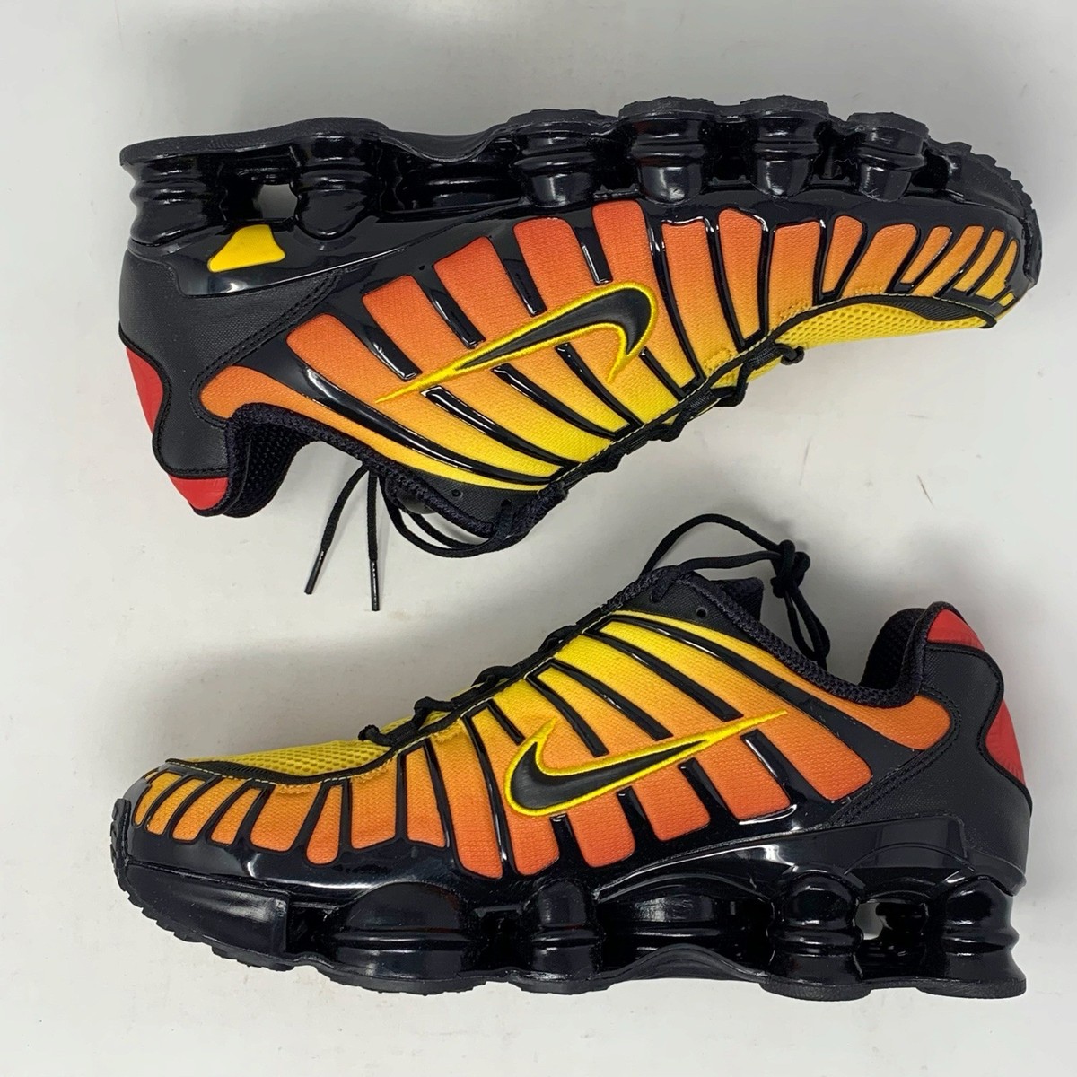 Nike Shox TL 'Sunrise Orange' Black Sneakers, Size 11.5 BNIB