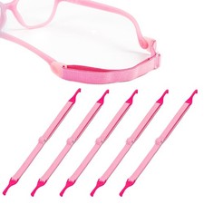 Adjustable Kids Glasses Strap 5pcs, No Tail Eyeglass Eyewear Retainer, Durabl...