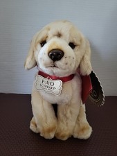 FAO Schwarz 1005982 Golden Labrador Puppy Dog Toy Plush Ultra Soft Snuggly NWT