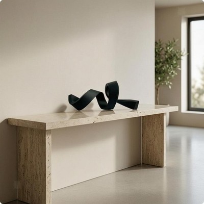 Band Skulptur Modern Deko Statue Geometrisch für Wohnzimmer, Eingang