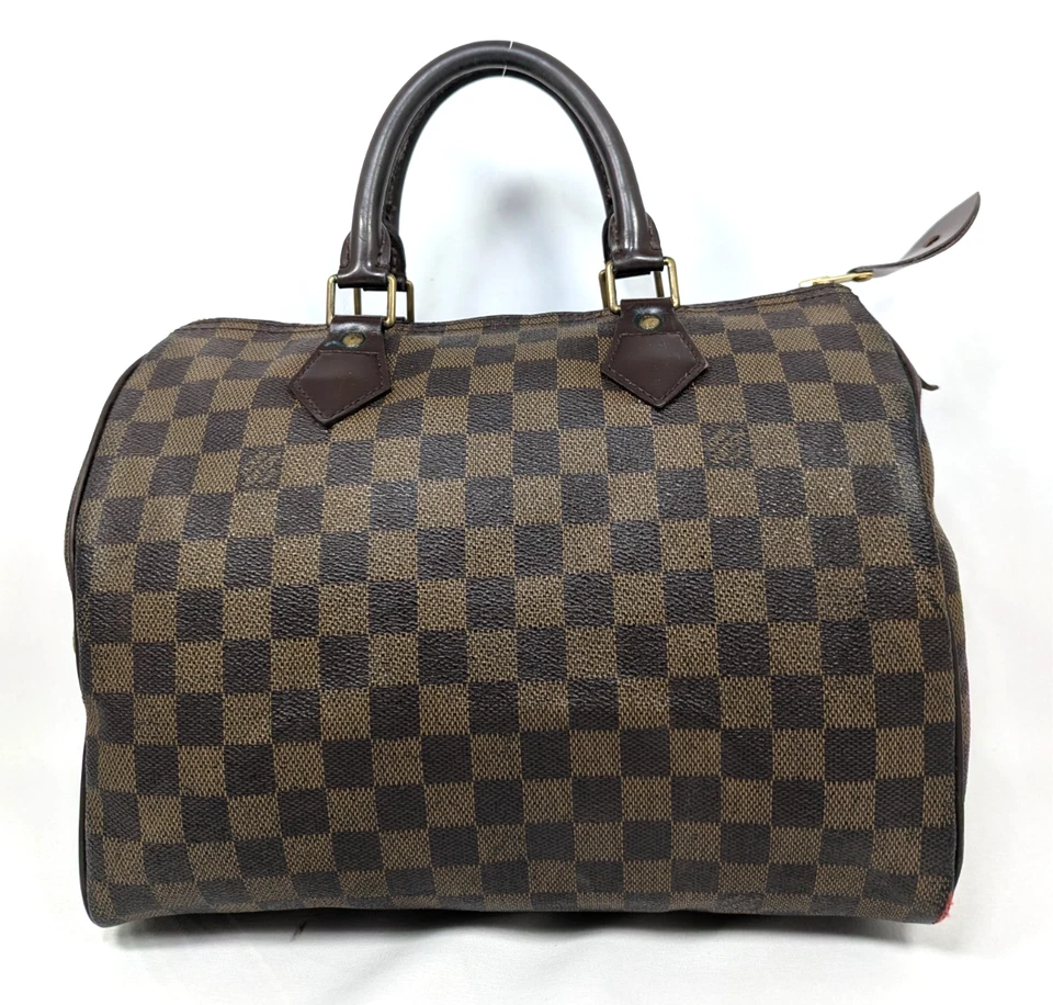 Auténticos bolsos de mano LOUIS VUITTON Speedy 30 N41531 Damier Level Boston Foto 3 de 4