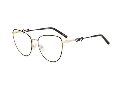 Carolina Herrera HER 0220 2M2  Brille Brillenfassung Brillengestell Schwarz Gold