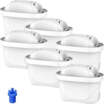 Wasserfilter Kartuschen Ersatz für Brita Maxtra+ Plus 6 Stück Reduziert Chlor