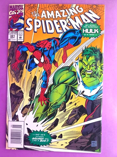 THE AMAZING SPIDER-MAN  #381  VF/NM  1993 NEWSSTAND  B&B COMBINE SHIPPING BX2406