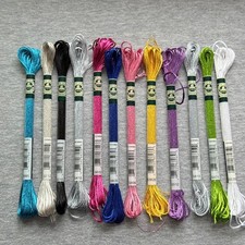 DMC Mouline Satin Embroidery Thread Lot Of 12 Skeins Variety Of Colors New