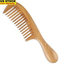 Natural Green Sandalwood Hair Comb Anti-Static Smooth Seamless Combing Tool New