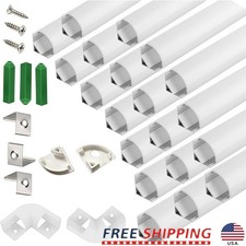 V Shape LED Strip Channel Diffuser 20 Pack UV Resistant Aluminum Profile New